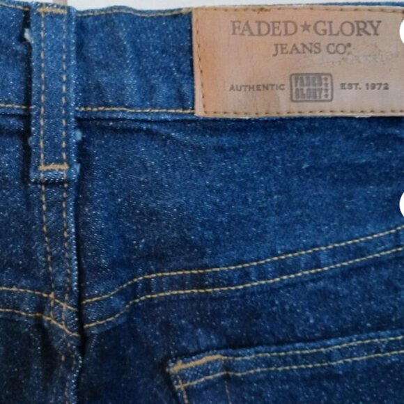 Vintage Faded Glory Jeans Womens Size 10 Petite Blue Straight Classic Fit Denim - Picture 7 of 10